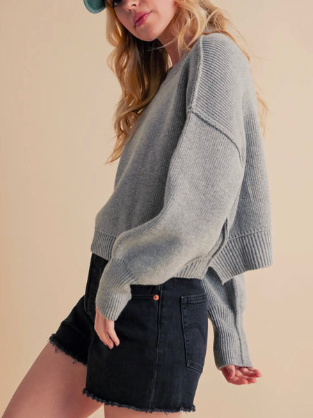 Simple Road Sweater in Grey