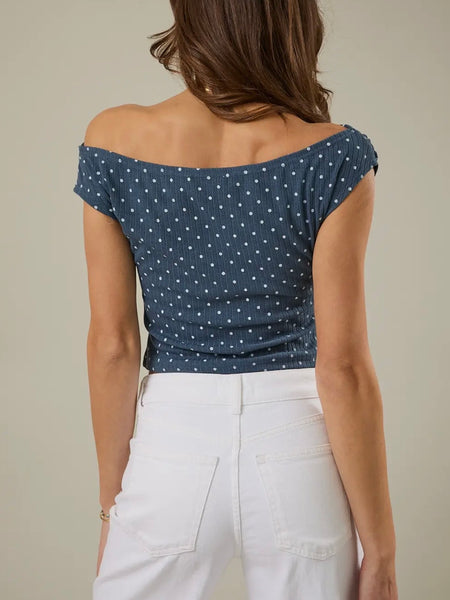 Show Me A Slouch Top in Indigo
