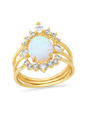 Vintage Birthstone Ring in Opal