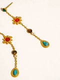 Bellevie Gemstone Drop Earrings in Multi