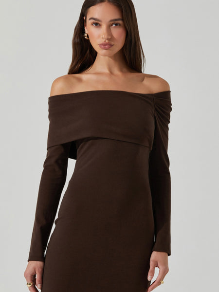 Jada Dress in Chocolate