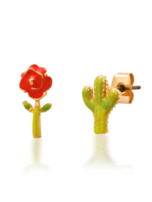 Cactus & Desert Rose Mismatch Studs