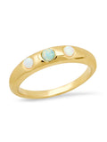 Stone Accented Dome Band Ring