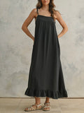 Gauze To Go! Dress in Charcoal