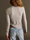 So Soft Seamless Long Sleeve in Heather Grey