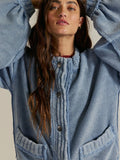 Cute In This Cardi in Dusty Blue
