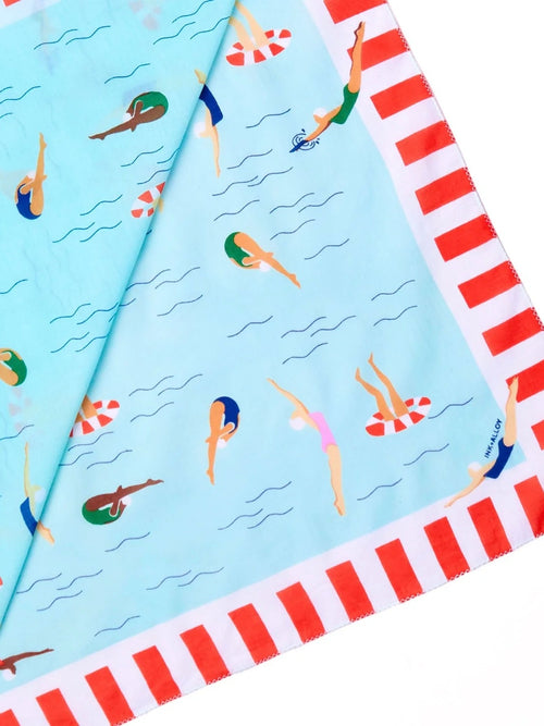 Olivia Swimmer Print Scarf
