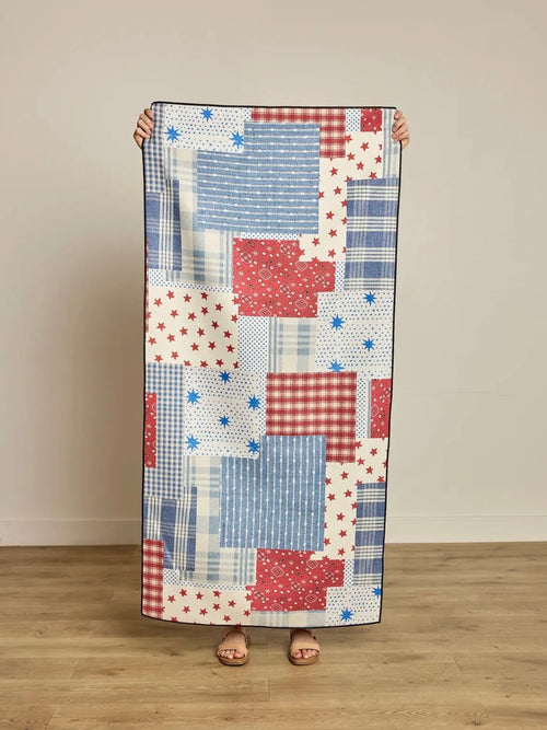Stars And Stitches Beach Towel