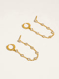 Daffira Crystal Chain Earrings