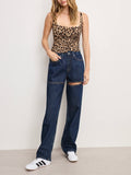 Mesh Bustier in Lucky Leopard