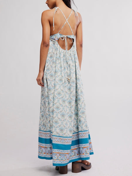 Sorrento Stroll Printed Maxi in Ivory Combo