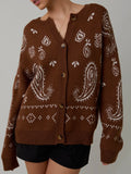 Pass The Paisley Cardi in Brown