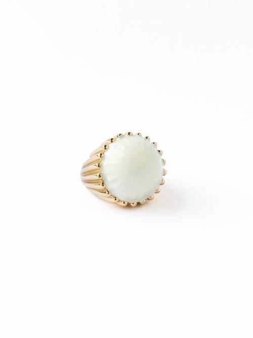 Isabella Cocktail Ring in Ivory
