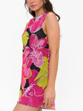 Kiki Mini Dress in Tropic Nights Mesh