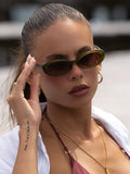 Mimi Oval Sunnies in Olive