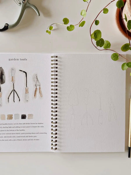 Garden Watercolor Workbook