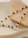 Arrow Beaded Necklace in Brown