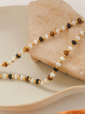 Arrow Beaded Necklace in Brown