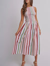 Under The Big Top Maxi Dress in Multi Stripe