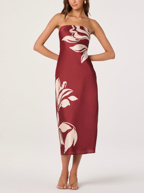 Annabeth Dress in Brown Floral