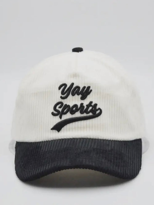 Yay Sports Cord Truckers Hat in Black