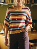 Maple Street Stripe Cardigan in Mustard