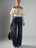 Dust Your Shoulders Off Knit in Cream
