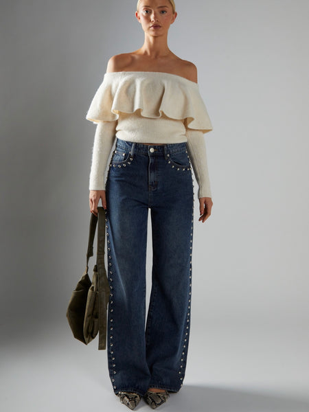 Dust Your Shoulders Off Knit in Cream