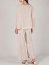 Ula Linen Waist Tie Top in Natural