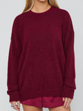Feel Good Sweater in Maroon Knit