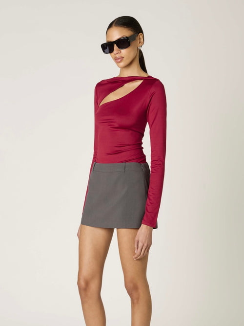 San Vicente Top in Cranberry
