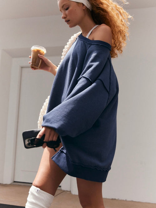 One To Beat Pullover in Midnight Navy