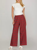 Posh in Plaid Pant in Red