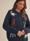 In the Doghouse Cardigan in Navy