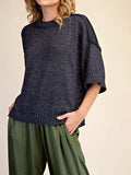 Doing The Most Sweater in Navy