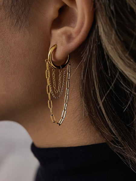 Vianne Multi Chain Drop Earrings