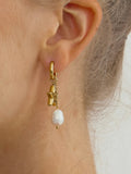 Laurea Star Pearl Drop Earrings