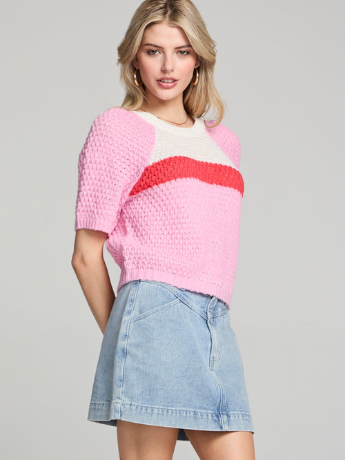 Delphine Sweater in Peony