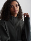 Tayah Zip Through Midlayer in Dark Resin Green