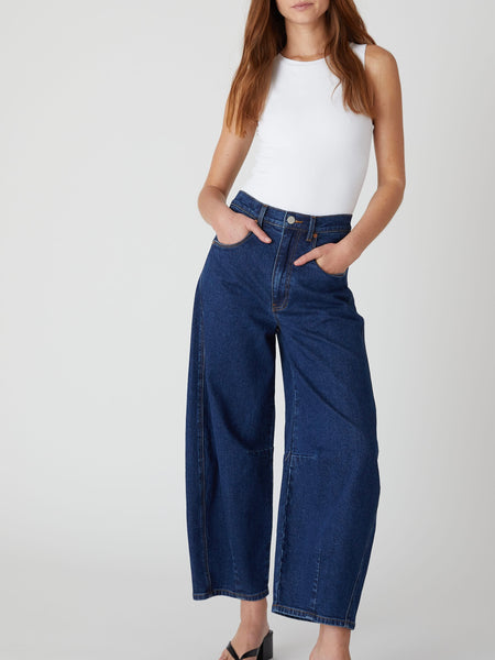 Deep Down Barrel Jean in Dark Indigo