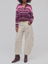 Trading Up Stripe Polo in Berry Combo