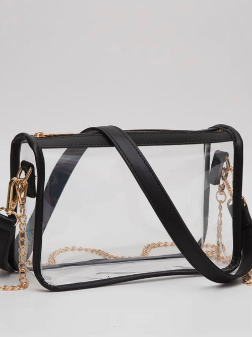 Rectangle Stadium Bag in Black
