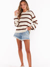 Pismo Sweater in Driftwood Stripe