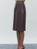 Nyla Skirt in Wine