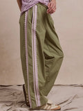 Street Scallops Track Pant in Sage & Lilac