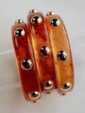 Muse Studded Bangle in Tortoise