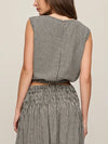 Merit Gingham Top in Black