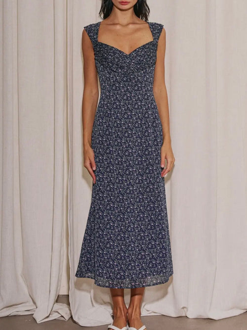 Deep Blue Sea Maxi Dress in Navy