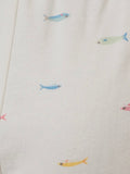 Make A Fish Shorts in White