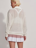 Savannah Knit in White Cashmere Rose